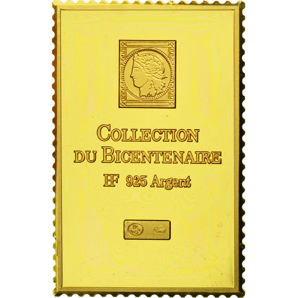 Francia, medaglia, Timbre, Bicentenaire, Maréchal Foch, Oeuvres de Guerre, FDC