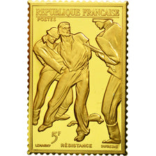 Francia, medaglia, Timbre, Bicentenaire, Résistance, FDC, Vermeil