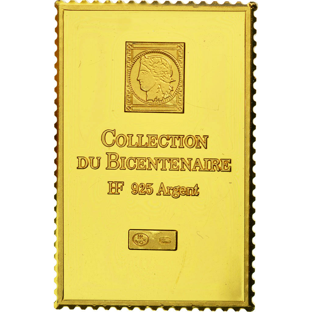 Francia, medaglia, Timbre, Bicentenaire, Résistance, FDC, Vermeil