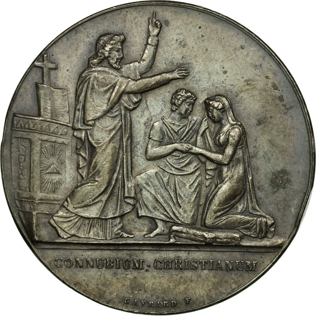 France, Medal, Mariage, Religion, Gayrard, AU(55-58), Silver