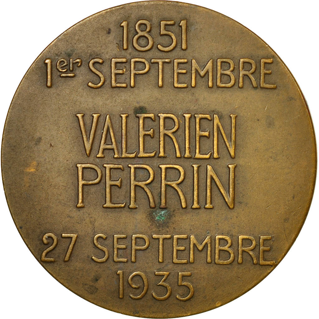 France, Medal, Valérien Perrin, 1935, Delannoy, AU(50-53), Bronze