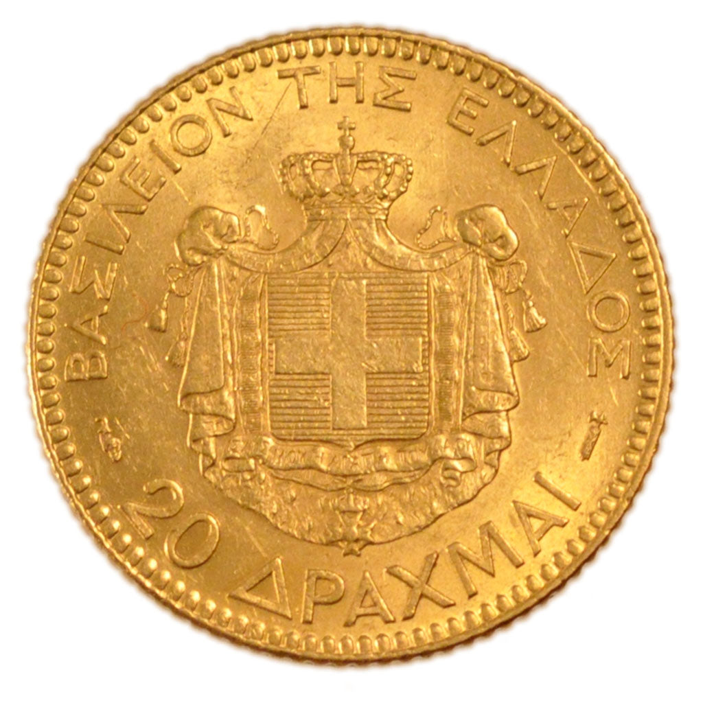 Grèce, Georges I, 20 Drachmes Or