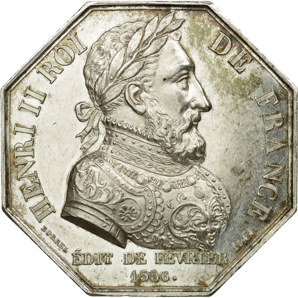 France, Token, Henri II, Commissaires Priseurs de Rouen, 1816, Borrel.A