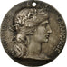 Frankreich, Medaille, Marianne, République Française, Dupuis.D, SS, Silber