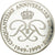 Mónaco, medalla, 50ème Anniversaire de Rainier III, 1999, FDC, Plata