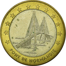 France, Medal, 10 Euro, Ville du Havre, Pont de Normandie, 1996, MS(63)