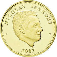 France, Médaille, Nicolas Sarkozy, Président de la République, 2007, FDC, Or