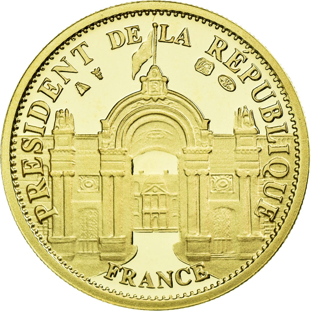France, Médaille, Nicolas Sarkozy, Président de la République, 2007, FDC, Or