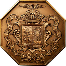 France, Token, Chambre de Commerce d'Elbeuf, 1862, MS(64), Bronze