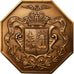 France, Token, Chambre de Commerce d'Elbeuf, 1862, MS(64), Bronze