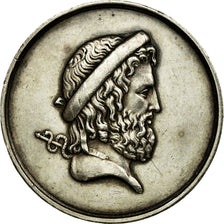 France, Medal, Ecole de Médecine de Reims, AU(55-58), Silver