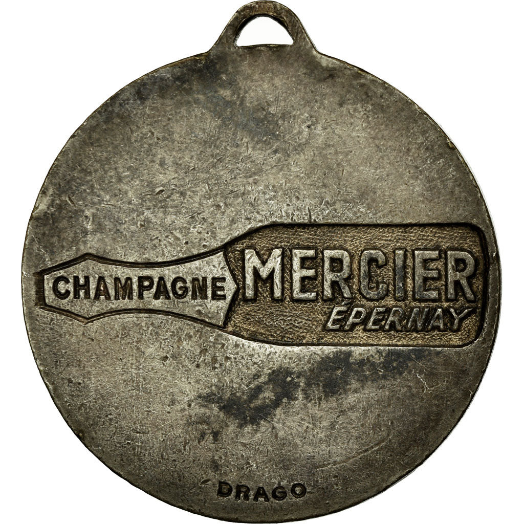 France, Medal, Champagne Mercier, Epernay, Drago, AU(50-53), Silvered bronze