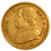 STATI ITALIANI, PAPAL STATES, Pius IX, 20 Lire, 1867, Roma, BB, Oro, KM:1382.3