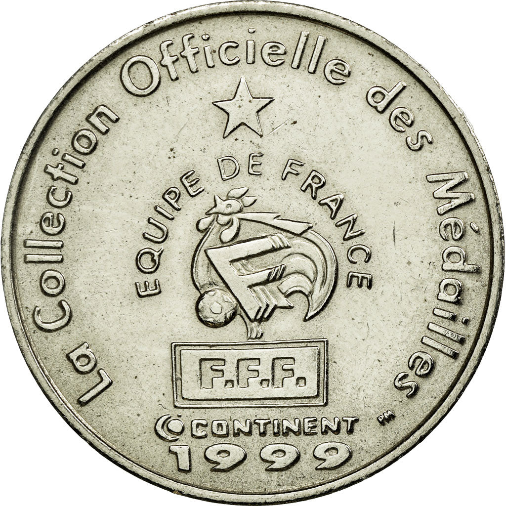 France, Jeton, Equipe de France de Football, Petit, Milieu de Terrain, 1999