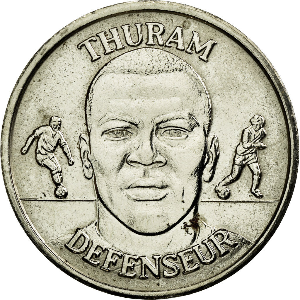 France, Jeton, Equipe de France de Football, Thuram, Défenseur, 1999, SPL+
