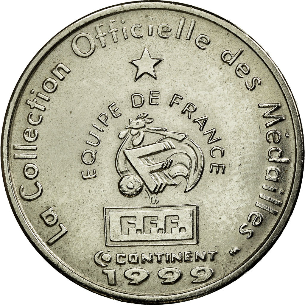 France, Jeton, Equipe de France de Football, Thuram, Défenseur, 1999, SPL+
