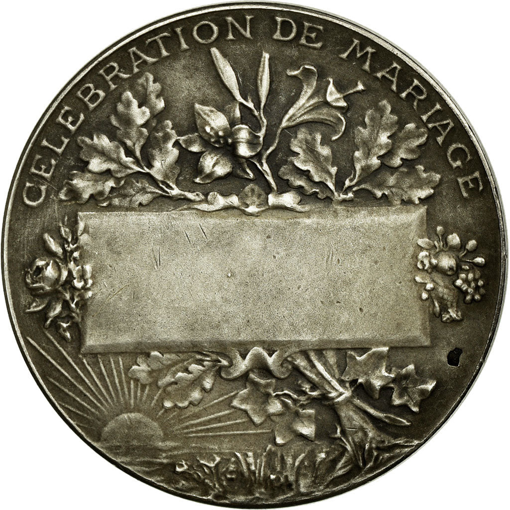 France, Médaille, Mariage, Bénédiction Nuptiale, Bottée, SUP, Argent