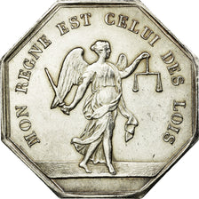 France, Token, Compagnie des Notaires de Chateaudun, Caqué, MS(60-62), Silver