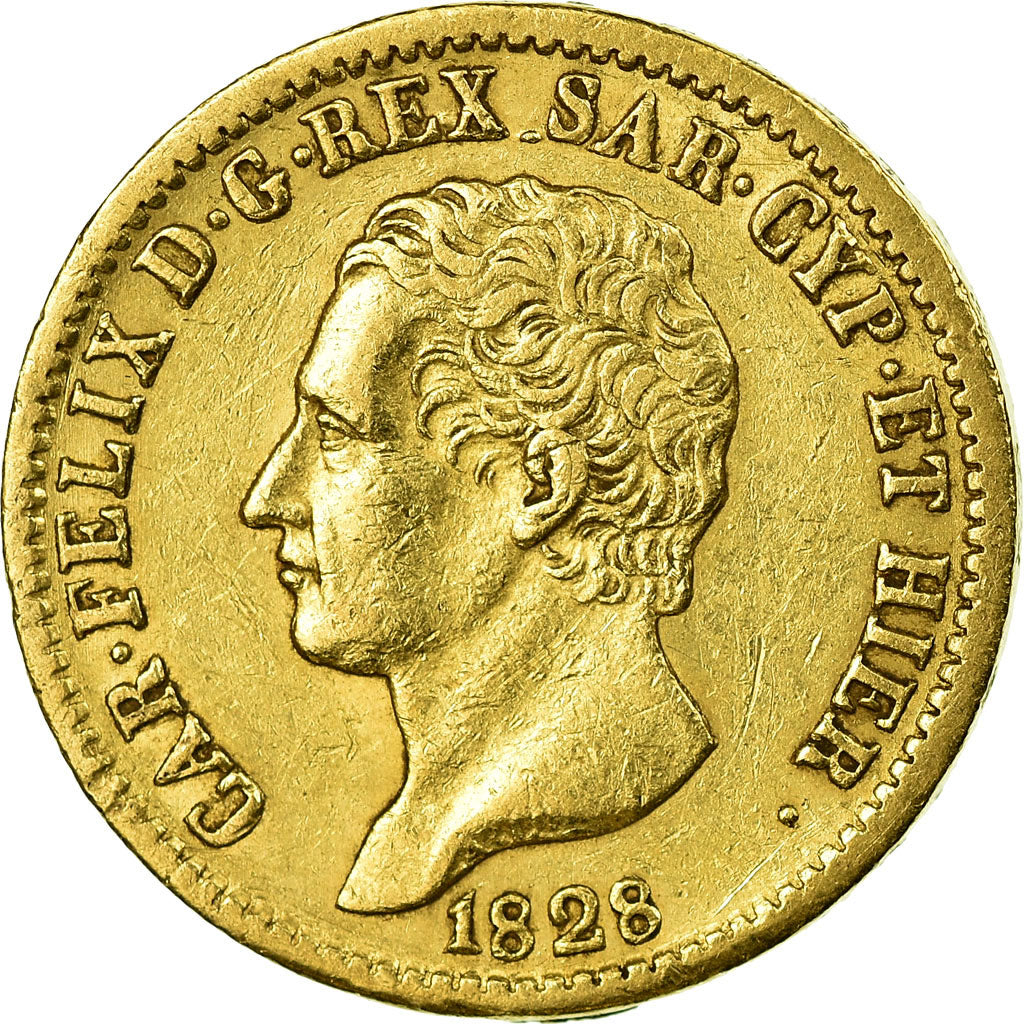 Münze, Italien Staaten, SARDINIA, Carlo Felice, 20 Lire, 1828, Torino, VZ