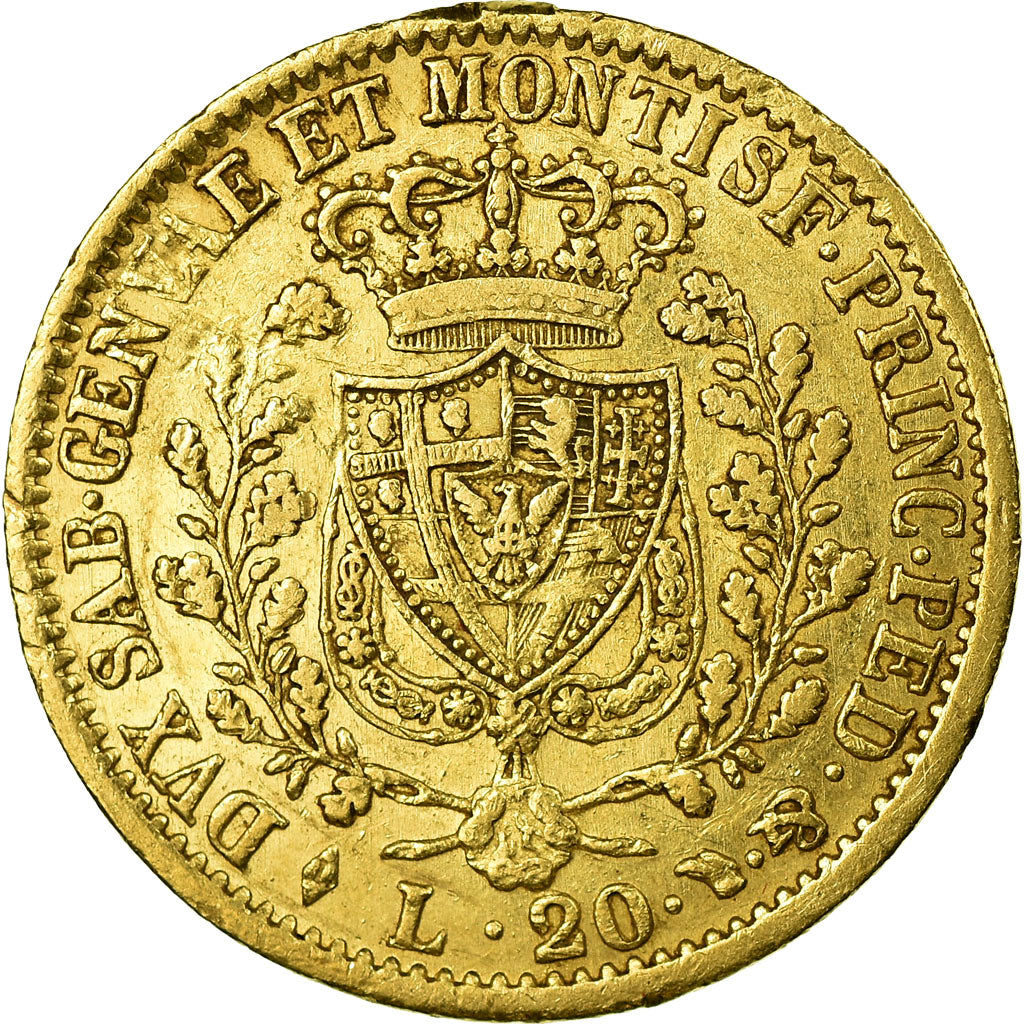 Münze, Italien Staaten, SARDINIA, Carlo Felice, 20 Lire, 1828, Torino, VZ