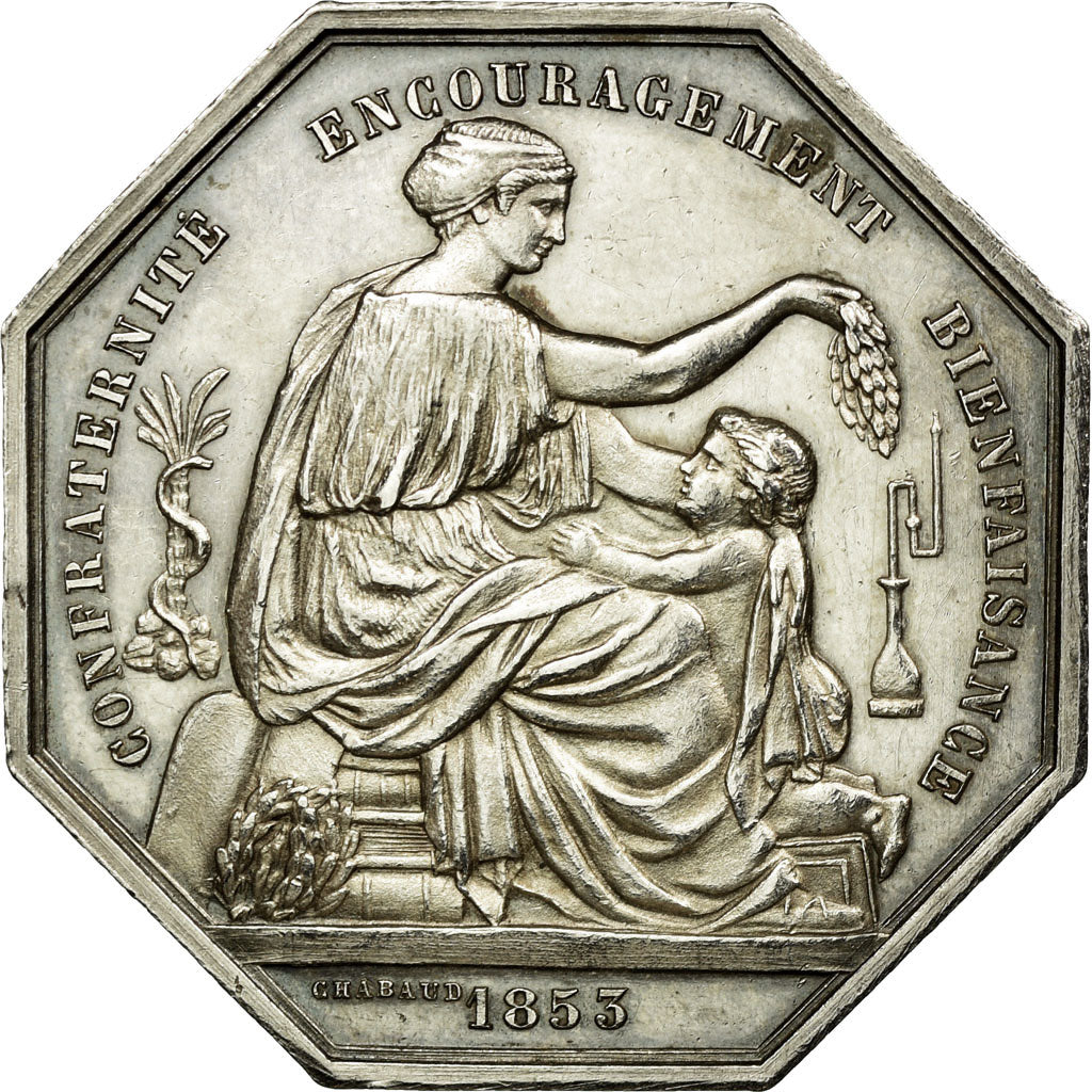 Frankreich, Token, Sociéte de Prévoyance des Pharmaciens de la Seine, 1853