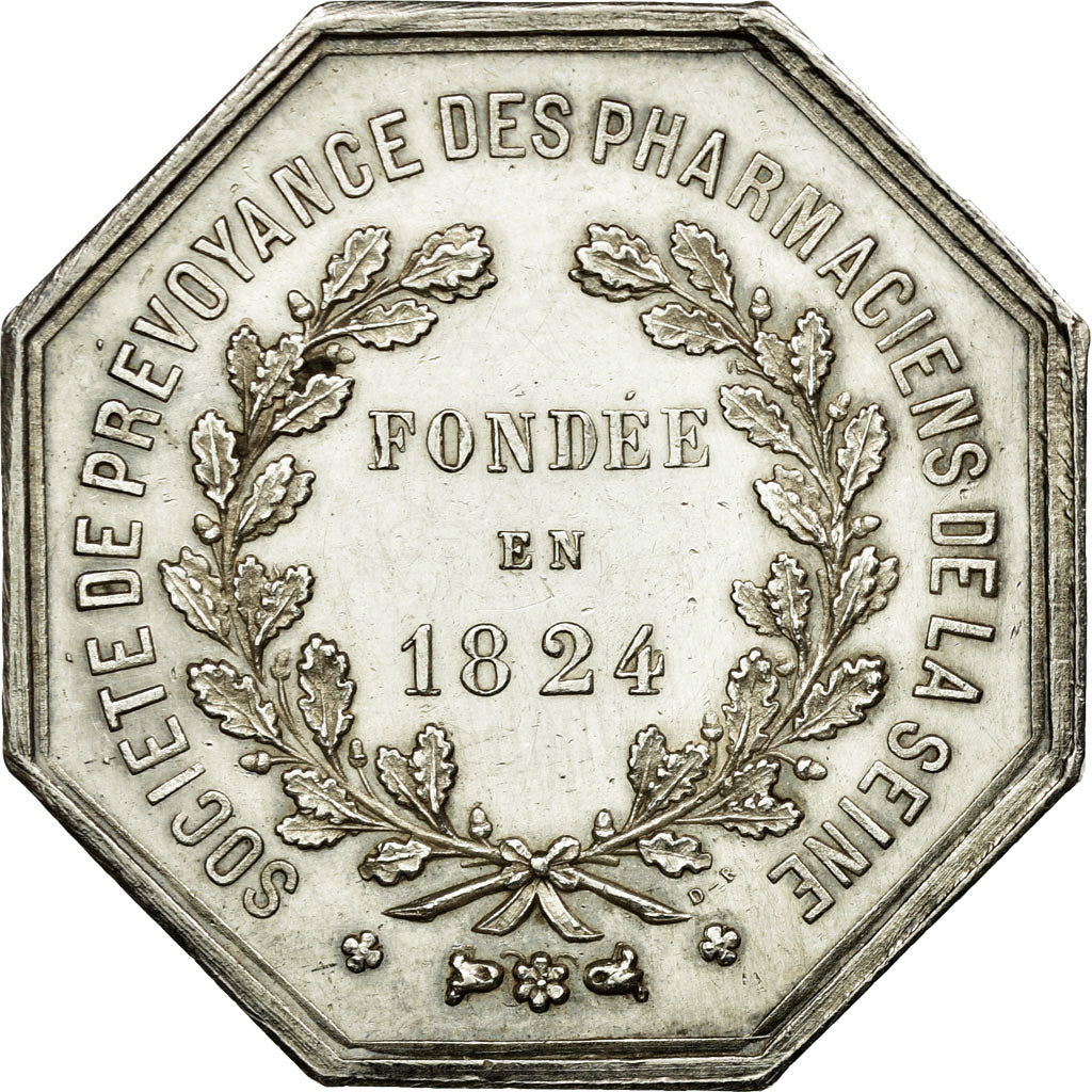 Frankreich, Token, Sociéte de Prévoyance des Pharmaciens de la Seine, 1853