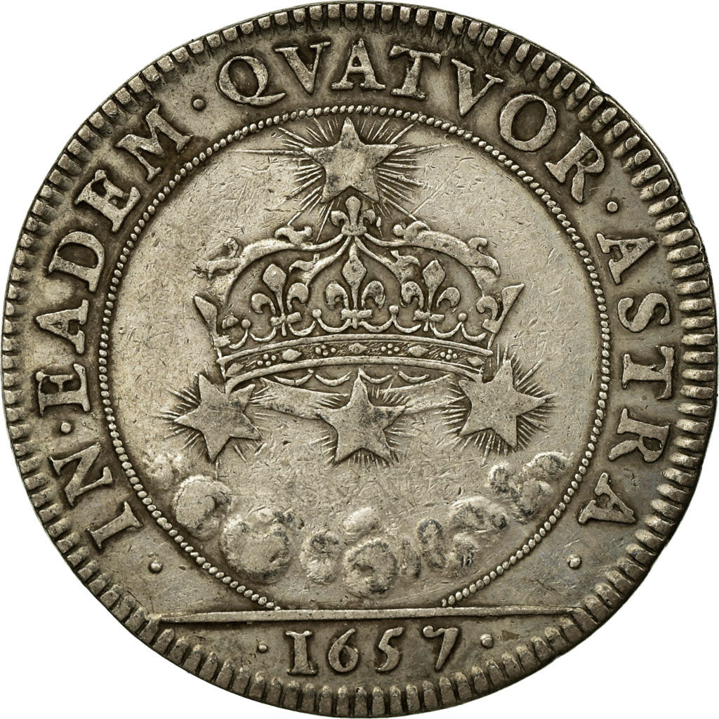 Frankreich, Token, Louis XIV, Anne d'Autriche, 1657, SS, Silber, Feuardent:12401