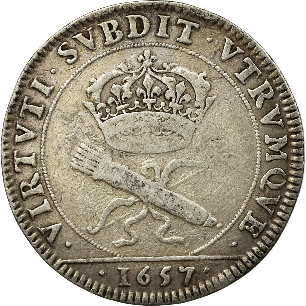 France, Token, Louis XIV, Conseil du Roi, 1657, EF(40-45), Silver, Feuardent:217