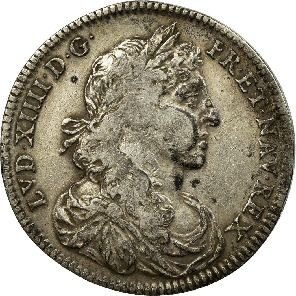 France, Token, Louis XIV, Bâtiments du roi, VF(30-35), Silver