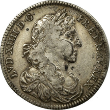 France, Token, Louis XIV, Bâtiments du roi, VF(30-35), Silver