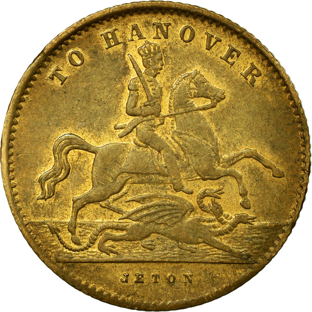 United Kingdom , Token, Victoria, To Hanover, EF(40-45), Brass