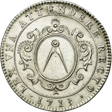 France, Token, Masonic, Trésoriers des Etats de Prouence, 1713, AU(55-58)