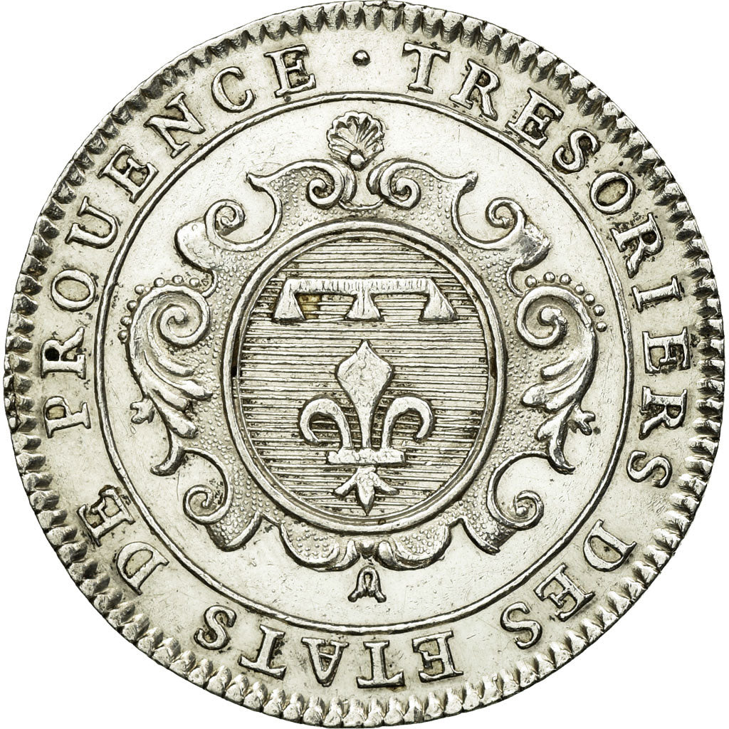 France, Token, Masonic, Trésoriers des Etats de Prouence, 1713, AU(55-58)