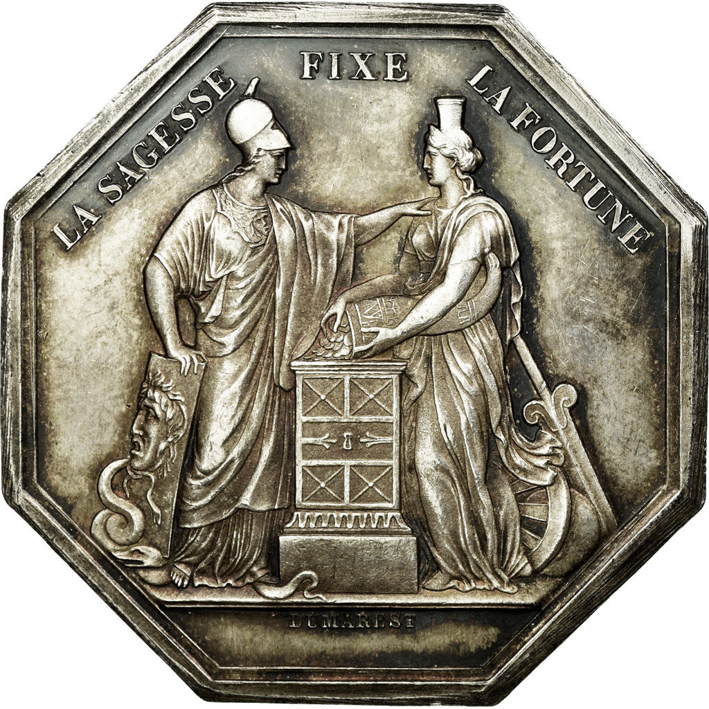 France, Jeton, Banque de France, An VIII, Dumarest, SUP, Argent
