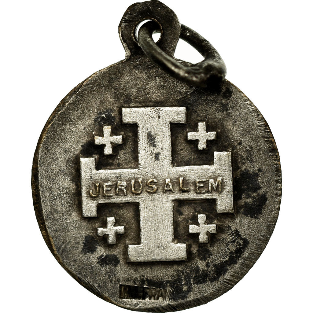 France, Médaille, Religion, Christ, Jérusalem, TTB+, Silvered bronze