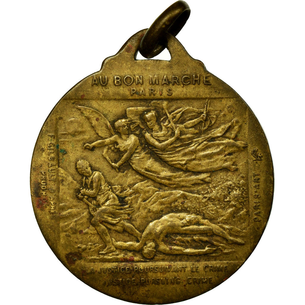 Francia, medaglia, Clémenceau-Foch, Au Bon Marché, Paris, 1919, Gilbault, BB