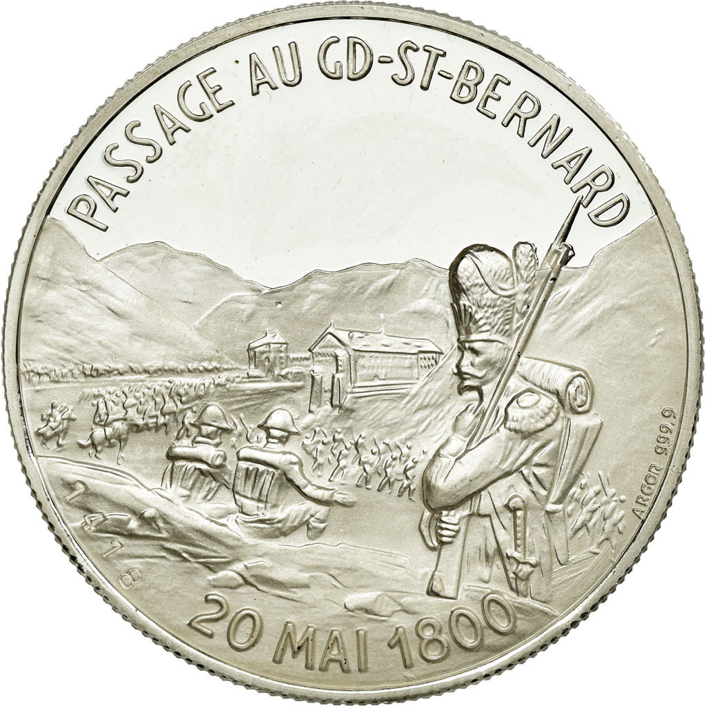 France, Médaille, Napoléon Bonaparte à Martigny, Passage du Grand