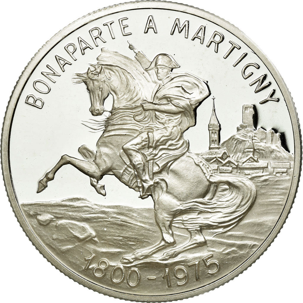 France, Médaille, Napoléon Bonaparte à Martigny, Passage du Grand