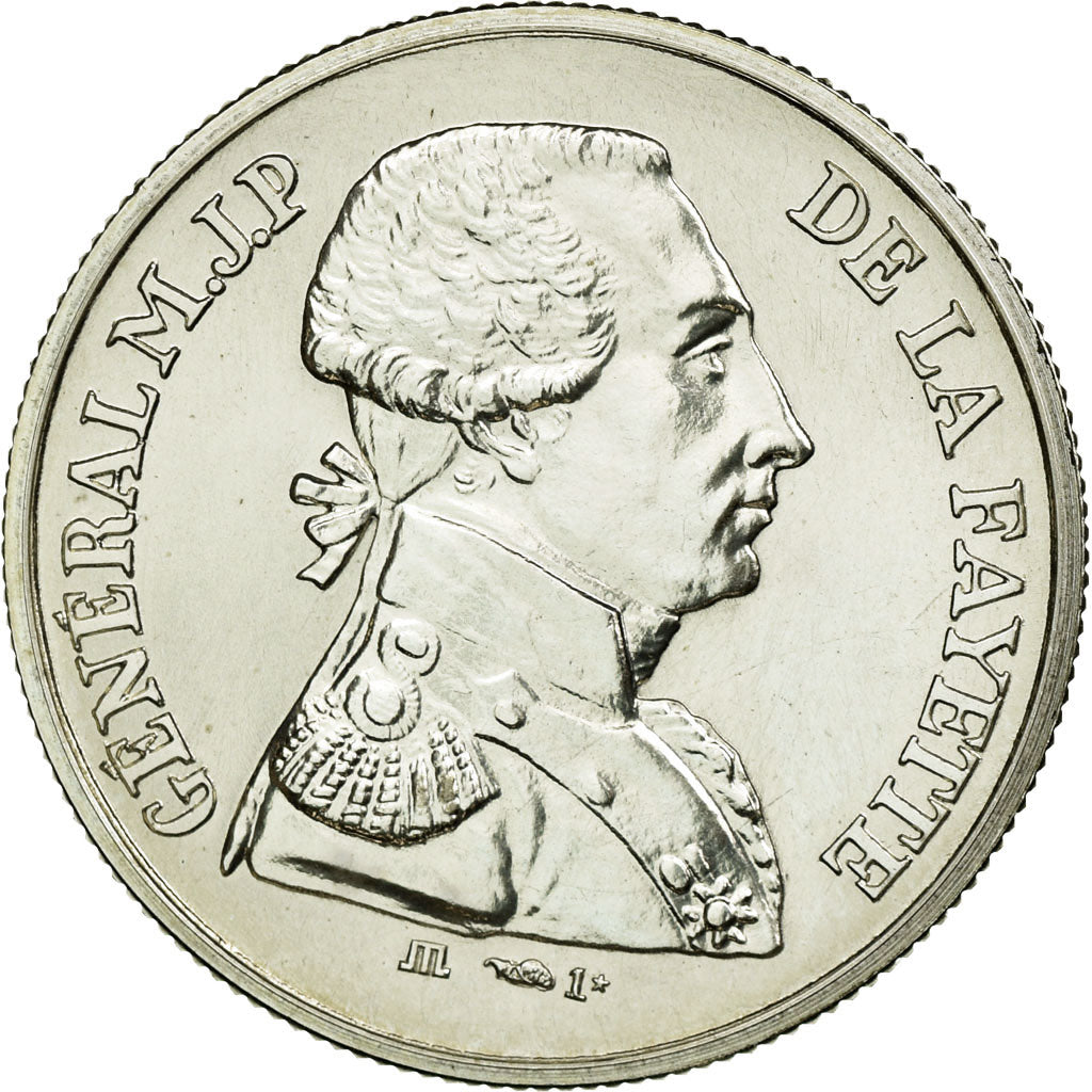 Frankrijk, Medaille, Révolution Française, Marquis de La Fayette, 1981, FDC