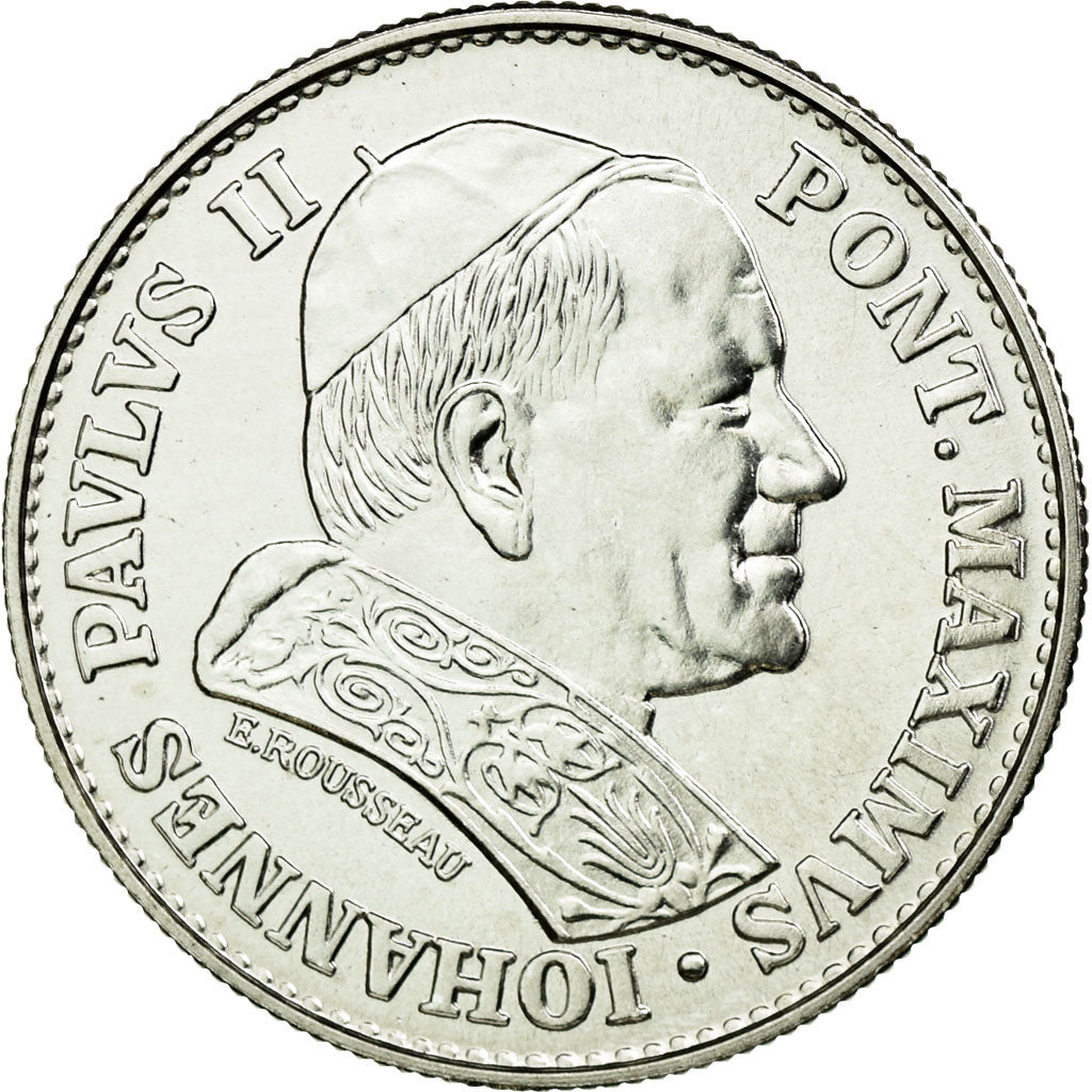 Vatican, Medal, Jean-Paul II, Lourdes, 1981, Rousseau, MS(65-70), Silver