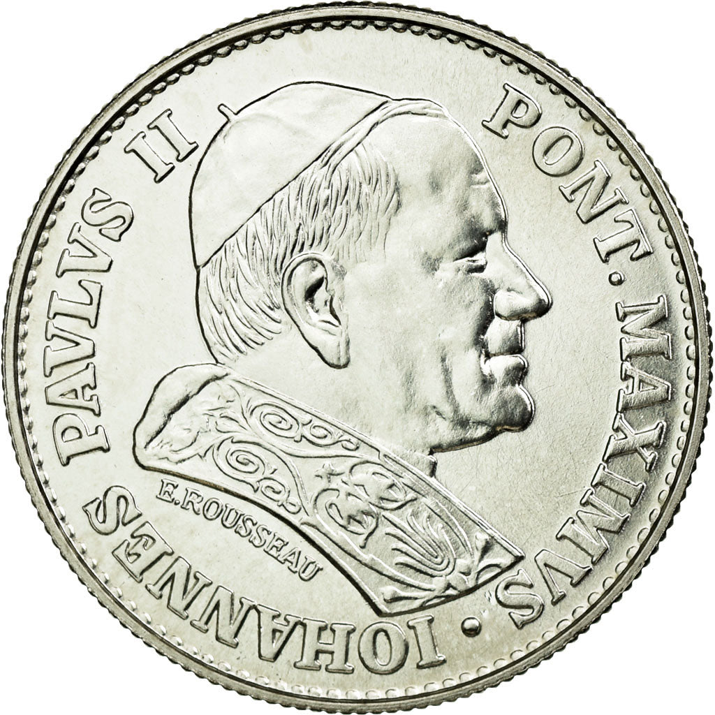 Vatican, Médaille, Jean-Paul II, Lourdes, 1981, Rousseau, FDC, Argent