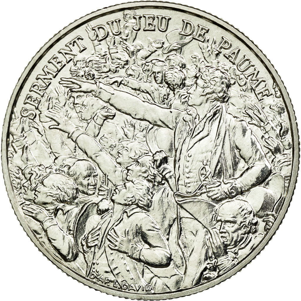 France, Médaille, Révolution Française, Serment du Jeu de Paume, 1989, David