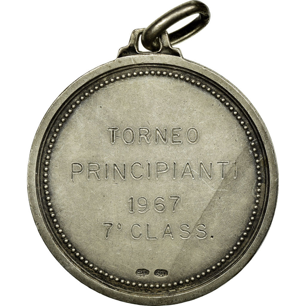 Italy, Medal, Bowling Perugia, Tornéo Principianti, 1967, MS(60-62), Silver