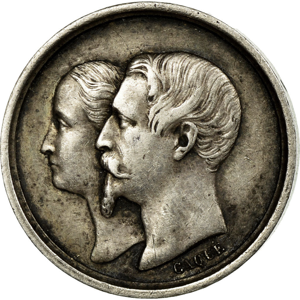 Francia, medaglia, Naissance de Napoléon IV, Quinaire, 1856, SPL-, Argento