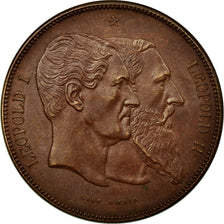 Belgium, Medal, Léopold Ier-Léopold II, 1880, Wiener, AU(55-58), Bronze