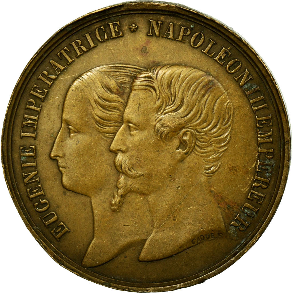 France, Medal, Second Empire, Visite de la Reine Victoria et du Prince Albert