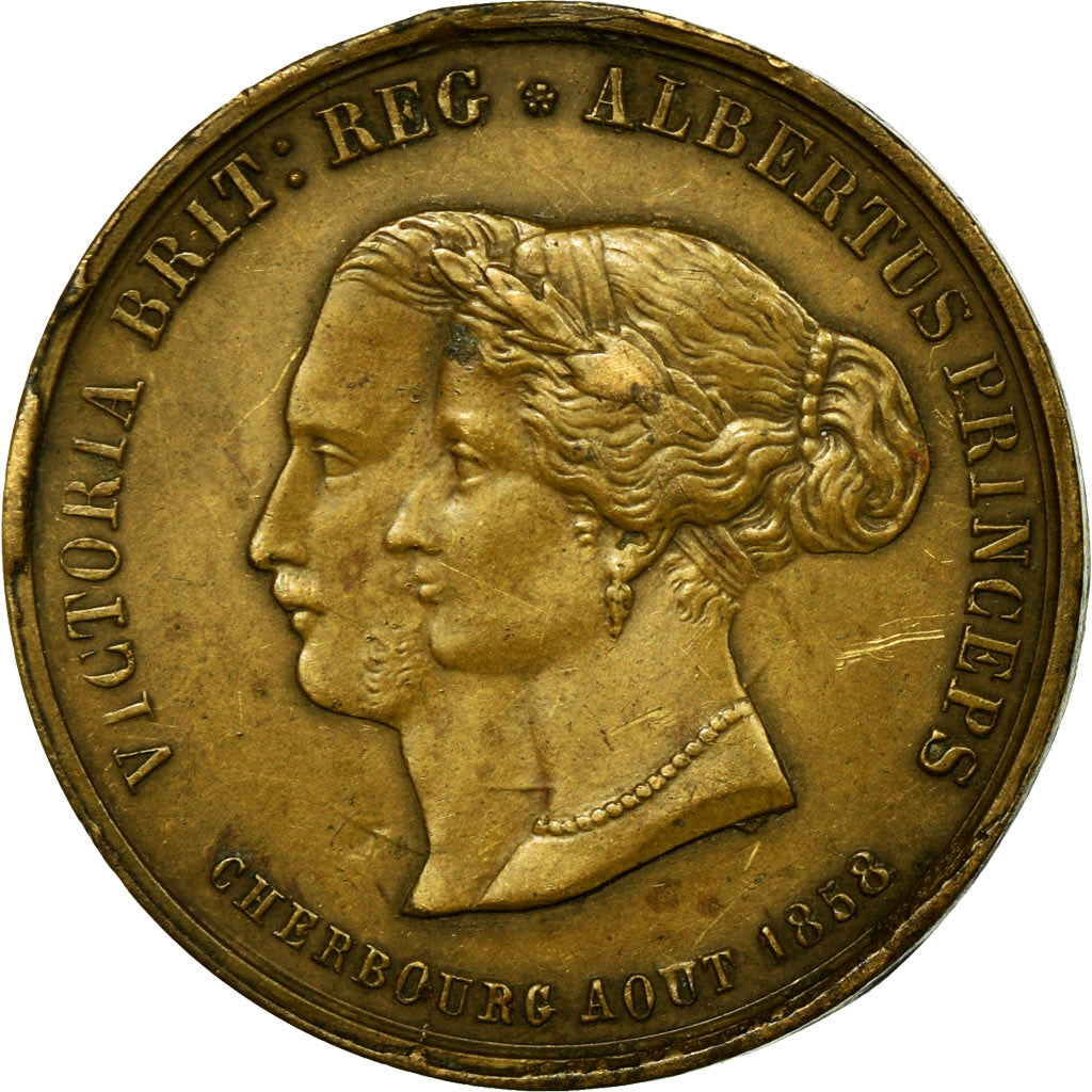 France, Medal, Second Empire, Visite de la Reine Victoria et du Prince Albert
