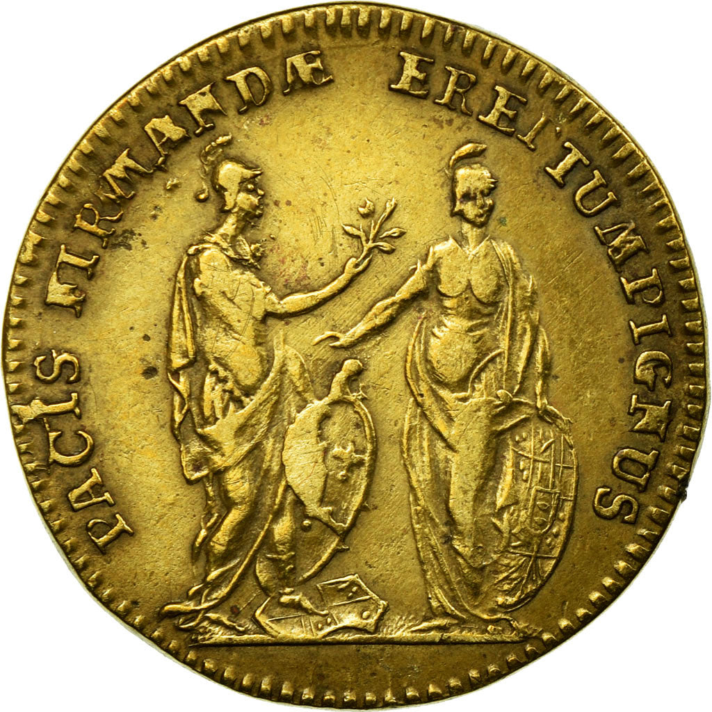 Frankrijk, Token, Louis XV, Prise de Fontarabie, ZF+, Tin, Feuardent:13223