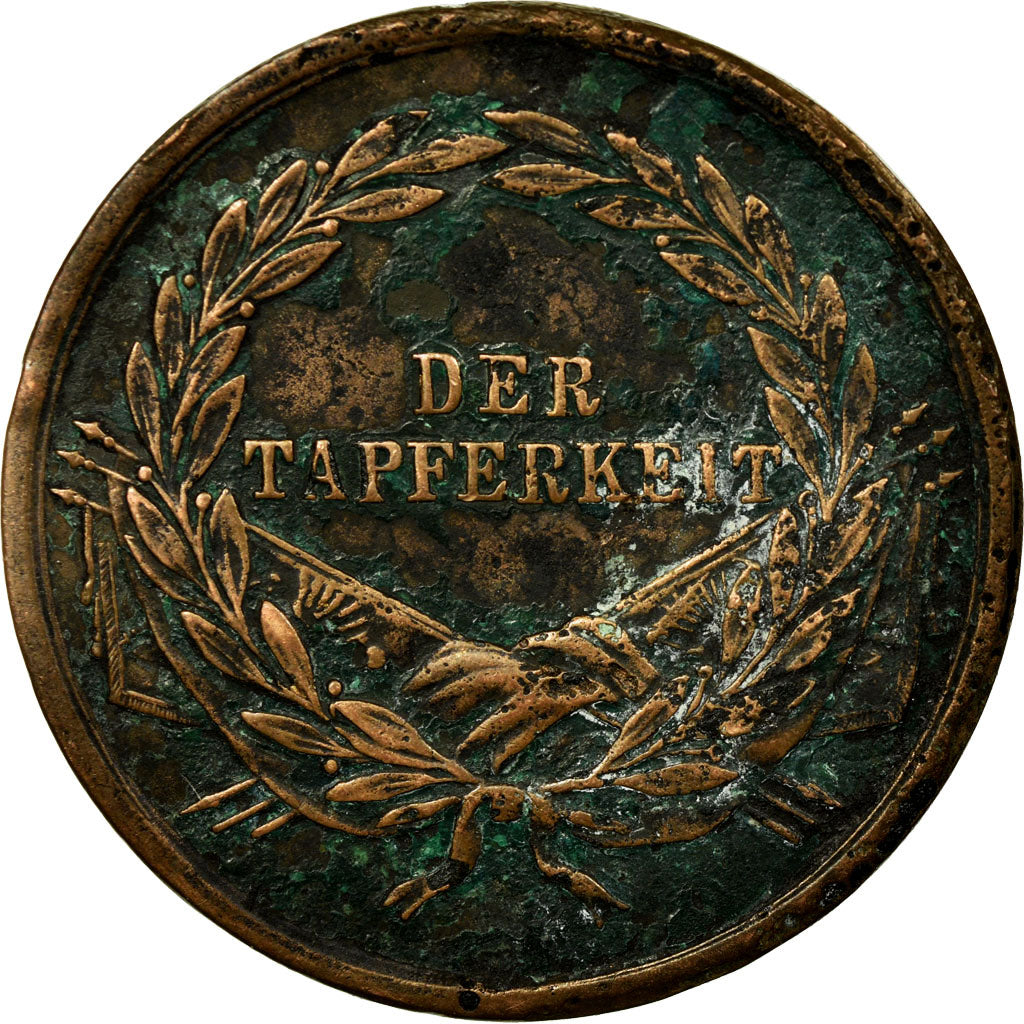 Austria, Medal, François Joseph Ier, Der Tapferkeit, VF(30-35), Bronze