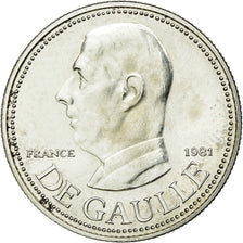 France, Medal, Politique, De Gaulle, 1981, MS(65-70), Silver